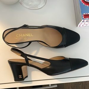 Chanel Slingback Heels